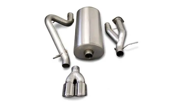 Corsa Performance 2003-2006 Hummer H2, 6.0L V8, 3.0" Single Side Exit Cat-Back Exhaust System With 4.0" Tip (14216) Sport Sound Level 1