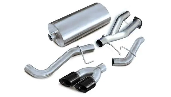 Corsa Performance 2002-2006 Cadillac Escalade, Gmc Yukon Xl, 6.0L V8, 3.0" Single Side Exit Cat-Back Exhaust System With Twin 4.0" Tip (14222) Sport Sound Level 2