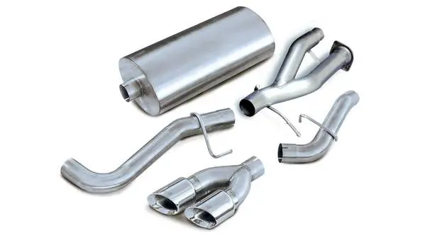 Corsa Performance 2002-2006 Cadillac Escalade, Gmc Yukon Xl, 6.0L V8, 3.0" Single Side Exit Cat-Back Exhaust System With Twin 4.0" Tip (14222) Sport Sound Level 1