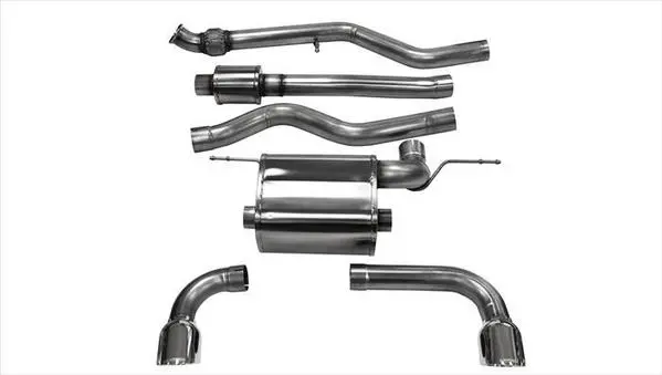 Corsa Performance 2012-2018 Bmw 335I/I F30 Awd 3.0" Dual Rear Exit Cat-Back Exhaust System With 3.5" Tips (14938) Touring Sound Level 1
