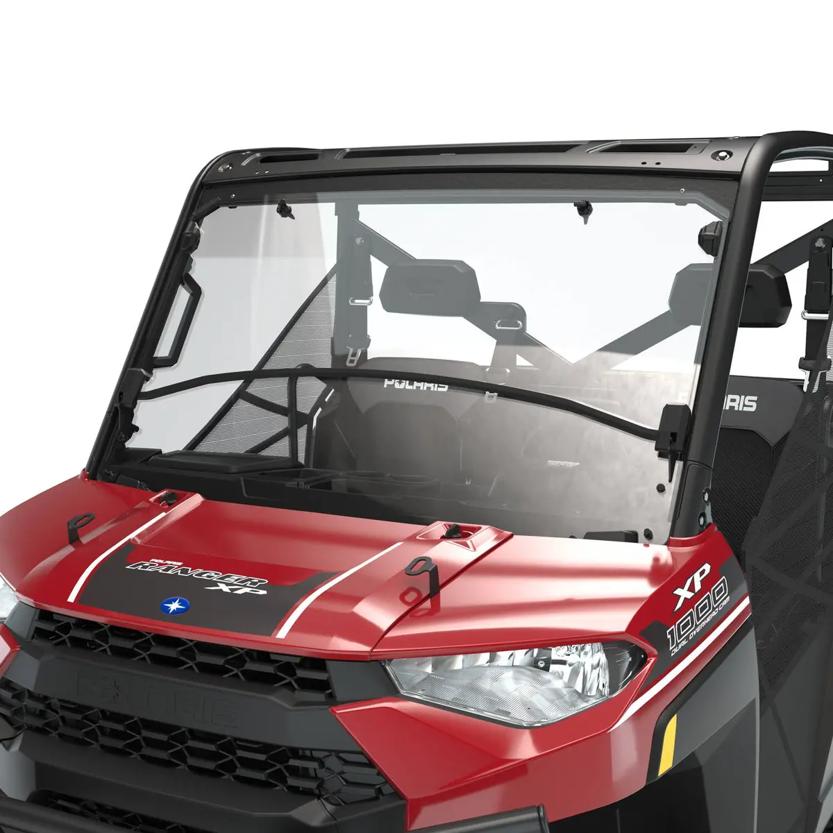 Polycarbonate Flip-Down Full Windshield, Clear, Part 2884139 1