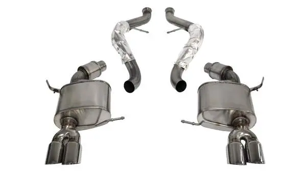 Corsa Performance 2008-2012 Bmw M3 4.0L E92 Coupe / E93 Convertible, 2.5" Dual Rear Exit Axle-Back Exhaust System With Twin 3.0" Tips (14568) Sport Sound Level 1