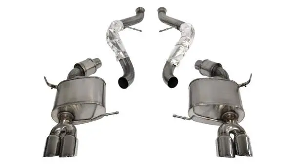Corsa Performance 2008-2012 Bmw M3 4.0L E90, 2.5" Dual Rear Exit Axle-Back Exhaust System With Twin 3.0" Tips (14569) Sport Sound Level 1