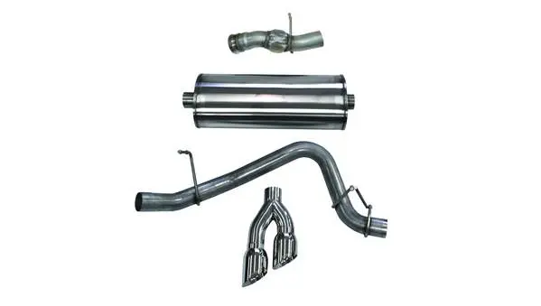 Corsa Performance 2015-2019 Gmc Yukon Denali, Cadillac Escalade, 6.2L V8, 3.0" Single Side Exit Catback Exhaust System With Twin 4.0" Tip (14826) Sport Sound Level 1