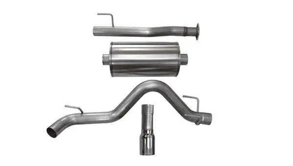Corsa Performance: 2016-2019 Toyota Tacoma 140" Wheelbase 3.0" Single Side Exit Catback Exhaust System With Single 4.0" Tip (14917) Sport Sound Level 1