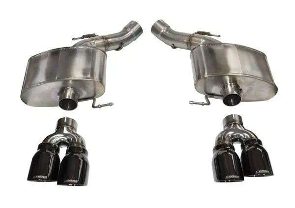 Corsa Performance 2012-2017 Bmw M5 4.4L F10 Sedan/Wagon, 3.0" Dual Rear Exit Axle-Back Exhaust System With Twin 4.0" Tips (14934) Sport Sound Level 2