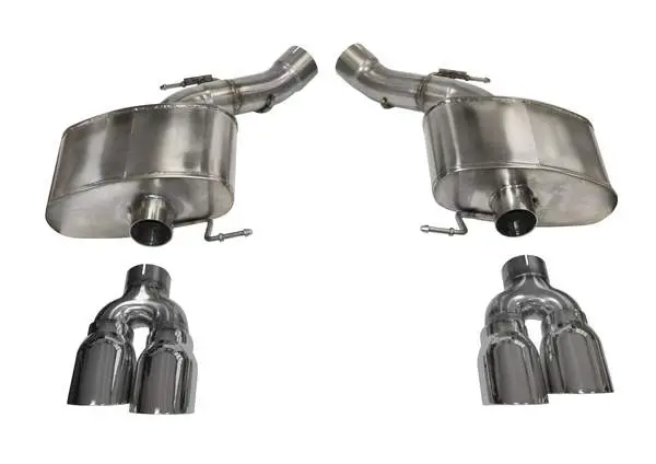 Corsa Performance 2012-2017 Bmw M5 4.4L F10 Sedan/Wagon, 3.0" Dual Rear Exit Axle-Back Exhaust System With Twin 4.0" Tips (14934) Sport Sound Level 1