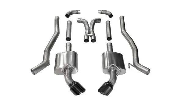 Corsa Performance 2010-2015 Chevrolet Camaro Ss, 6.2L V8 Manual (All) & Automatic (Convertible), 3.0" Dual Rear Exit Catback Exhaust System With 4.5" Tips (14968) Xtreme Sound Level 2