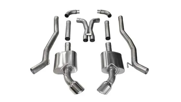 Corsa Performance 2010-2015 Chevrolet Camaro Ss, 6.2L V8 Manual (All) & Automatic (Convertible), 3.0" Dual Rear Exit Catback Exhaust System With 4.5" Tips (14968) Xtreme Sound Level 1