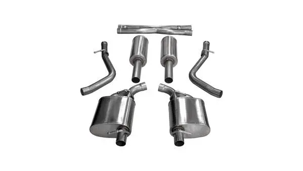 Corsa Performance 2015-2016 Dodge Charger, 2015-2016 Chrysler 300, 5.7L V8, 2.5" Dual Rear Exit Catback Exhaust System (14973) Xtreme Sound Level 1