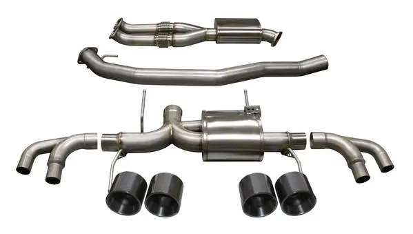 Corsa Performance 2009-2018 Nissan Gt-R 3.5" Dual Rear Exit Catback Exhaust System With Twin 5.0" Titanium Tips (14999) Xtreme Sound Level 2