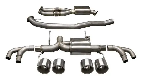 Corsa Performance 2009-2018 Nissan Gt-R 3.5" Dual Rear Exit Catback Exhaust System With Twin 5.0" Titanium Tips (14999) Xtreme Sound Level 1