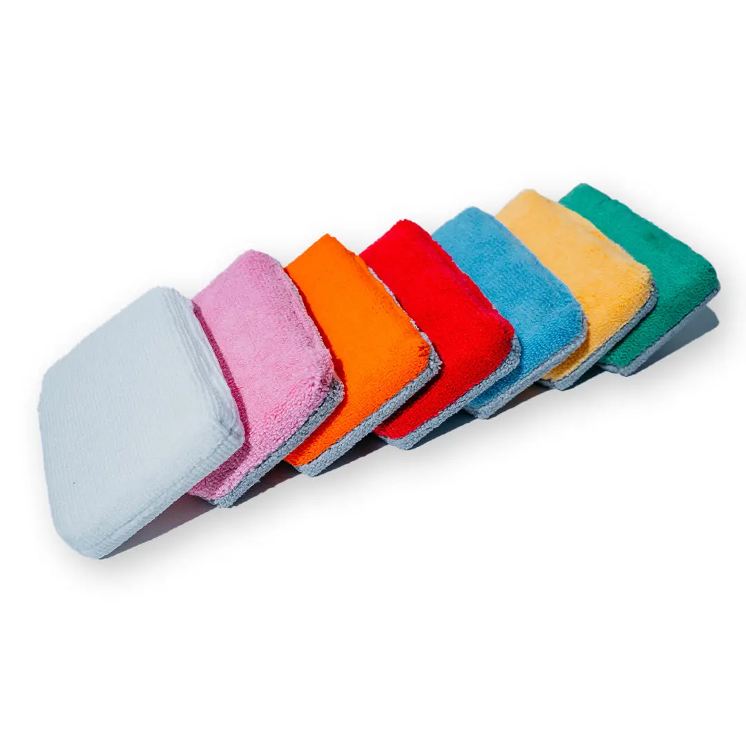 Autofiber Thin Saver Applicator Terry Microfiber Coating Applicator Sponge W/ Plastic Barrier 1