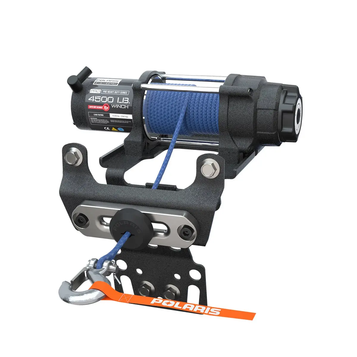 Polaris Pro Hd 4,500 Lb. Winch With Rapid Rope Recovery, Part 2883861 1