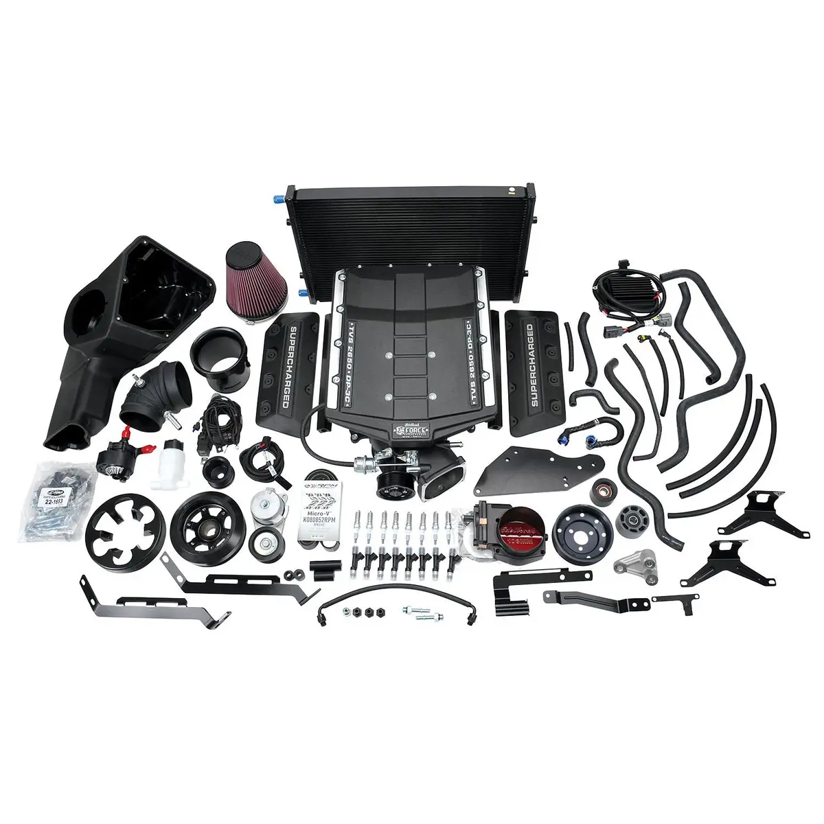 Edelbrock  2018-21 Ford Mustang 5.0L -- Stage 2 Complete Supercharger Kit 1