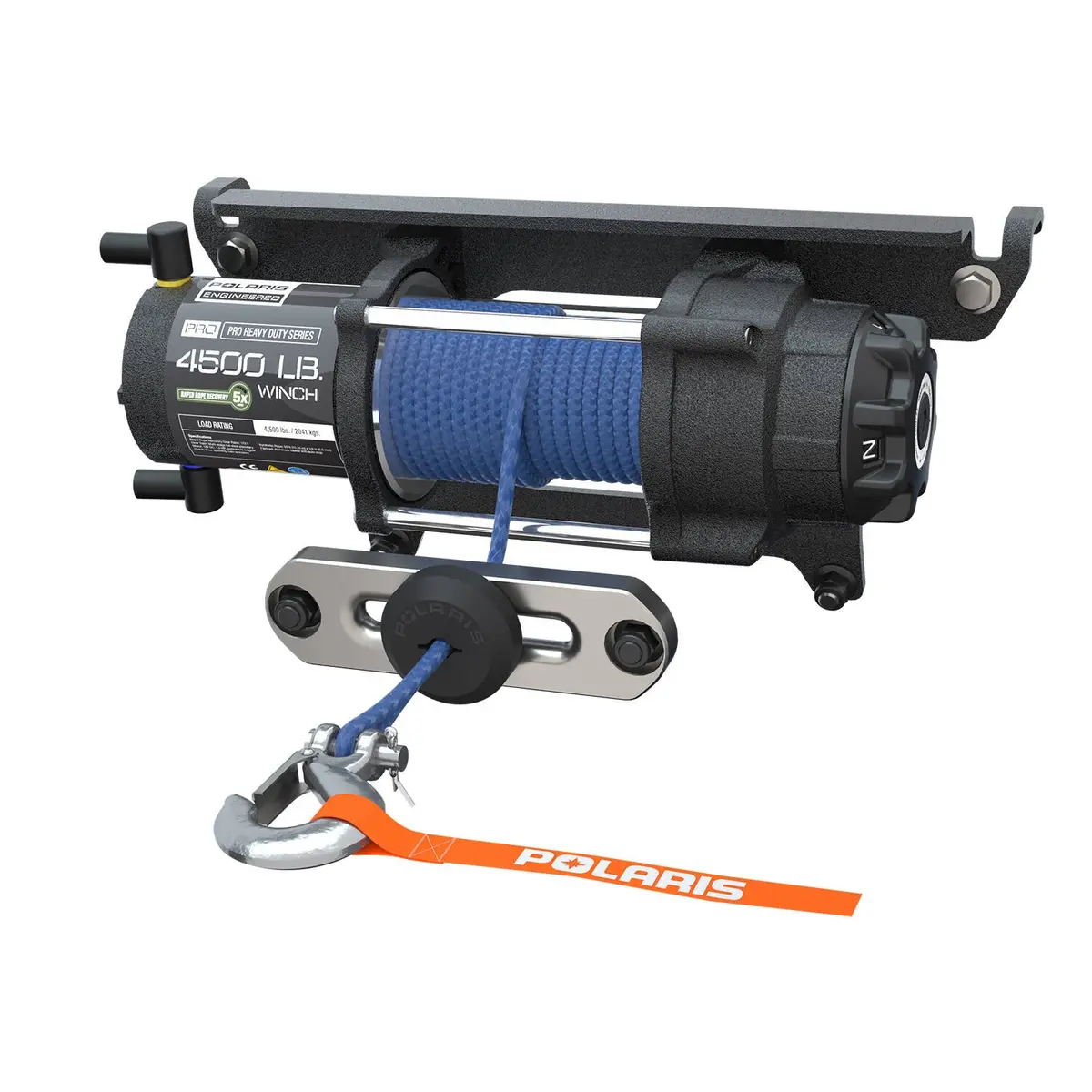 Polaris Pro Hd 4,500 Lb. Winch With Rapid Rope Recovery, Part 2882236 1