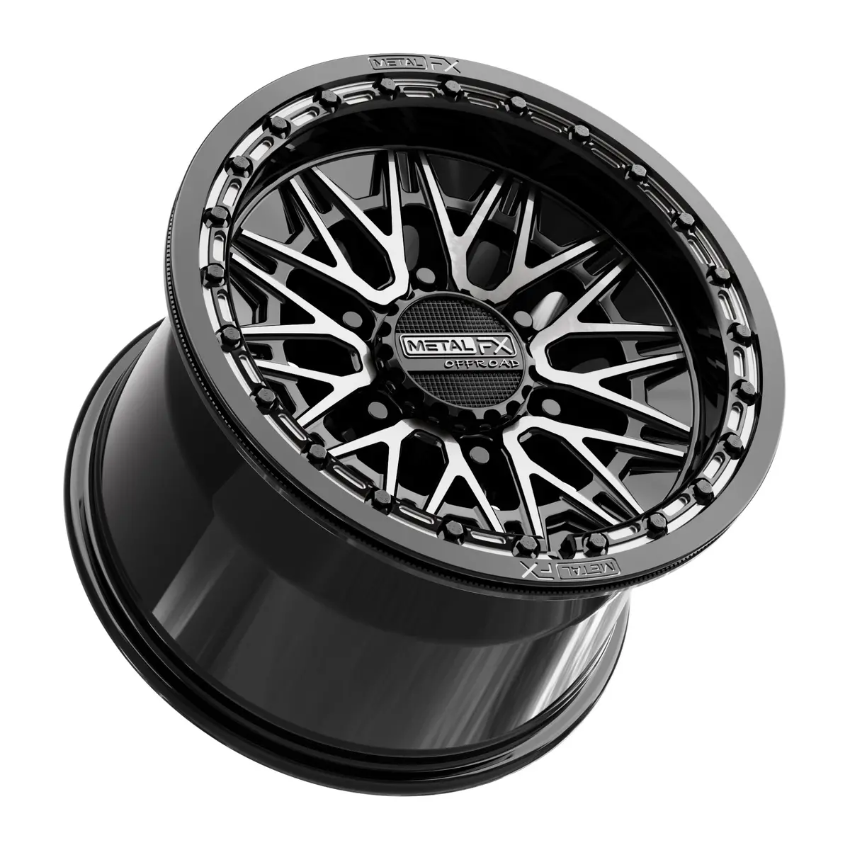 Alpha 6R Beadlock | Gloss Black Ddt Face 2