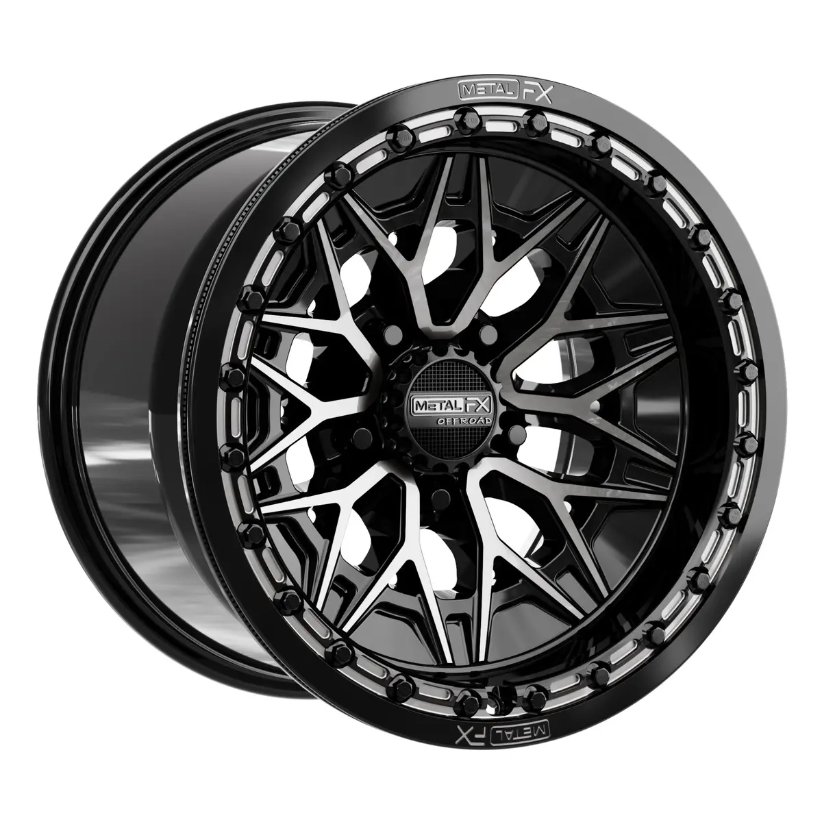 Alpha R Beadlock | Gloss Black Ddt Face 1