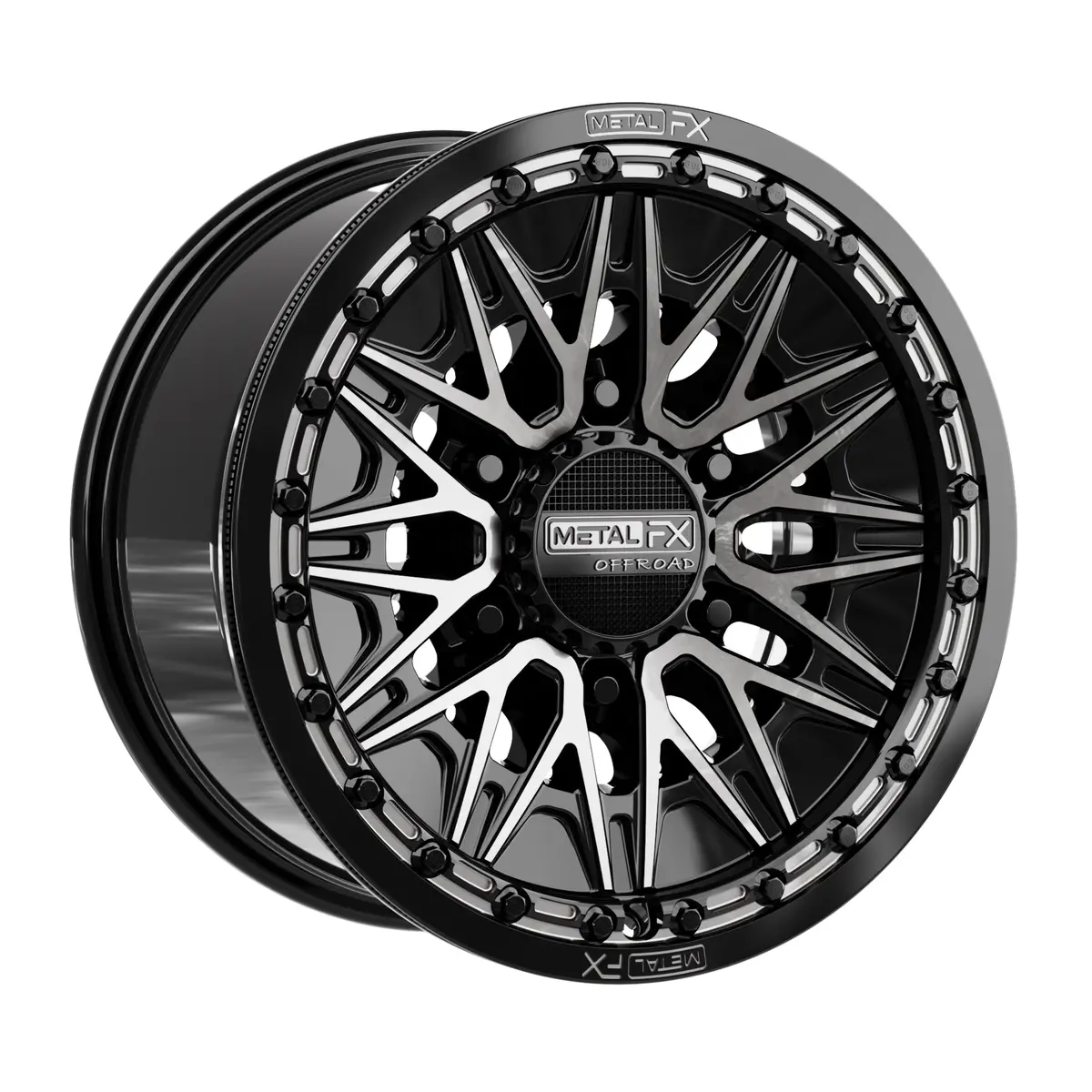 Alpha 6R Beadlock | Gloss Black Ddt Face 2