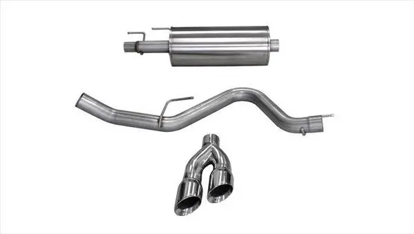 Corsa Performance 2015-2019 Ford F-150 2.7L & 3.5L Ecoboost 3.0" Catback Exhaust System With Twin 4.0" Tip (14836) Sport Sound Level 1