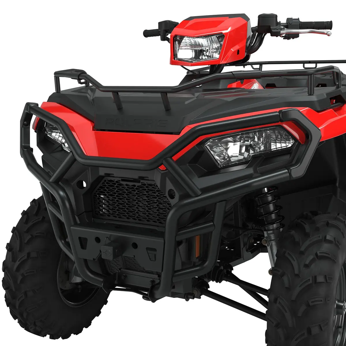 Hd Front Brushguard With Hitch, Black 2