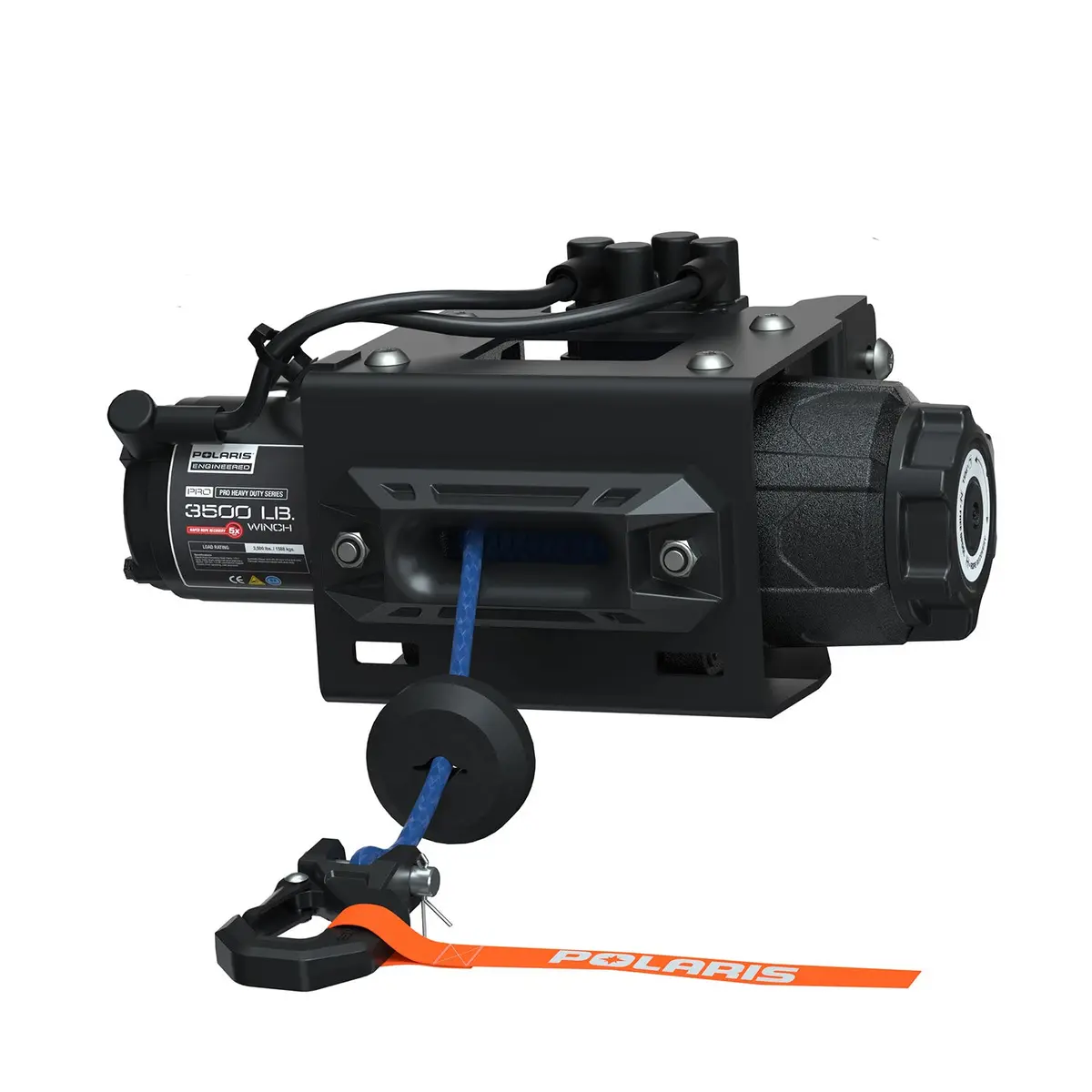 Polaris Pro Hd 3,500 Lb. Winch With Rapid Rope Recovery, Part 2884834 1