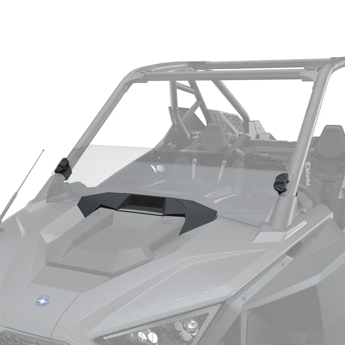 Lock & Ride Half Windshield - Hard Coat Poly, Mid 1