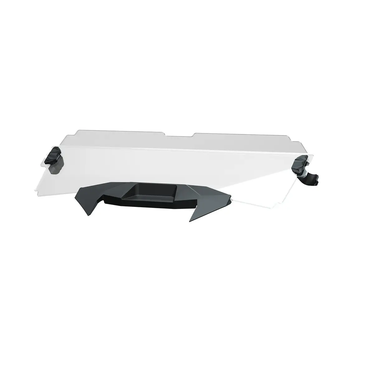 Lock & Ride Half Windshield - Hard Coat Poly, Mid 2