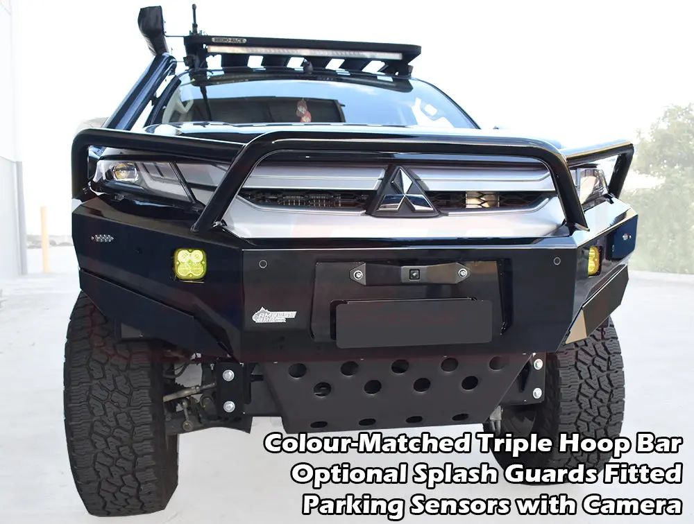Mitsubishi Mr Triton Ambush Triple Hoop Bullbar 1