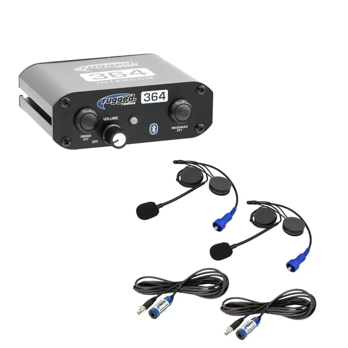 2 Person 364 Communication Intercom System With Helmet Kits | Rugged Radios 1