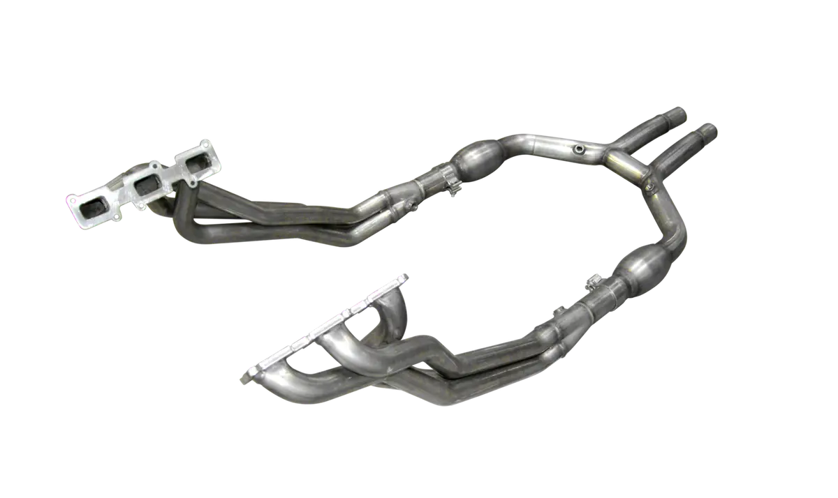 American Racing: 2011 - Up Mustang V6 Long System W/ Cats, 1-3/4" X 2-1/2" Header, 2-1/2" H-Pipe 1