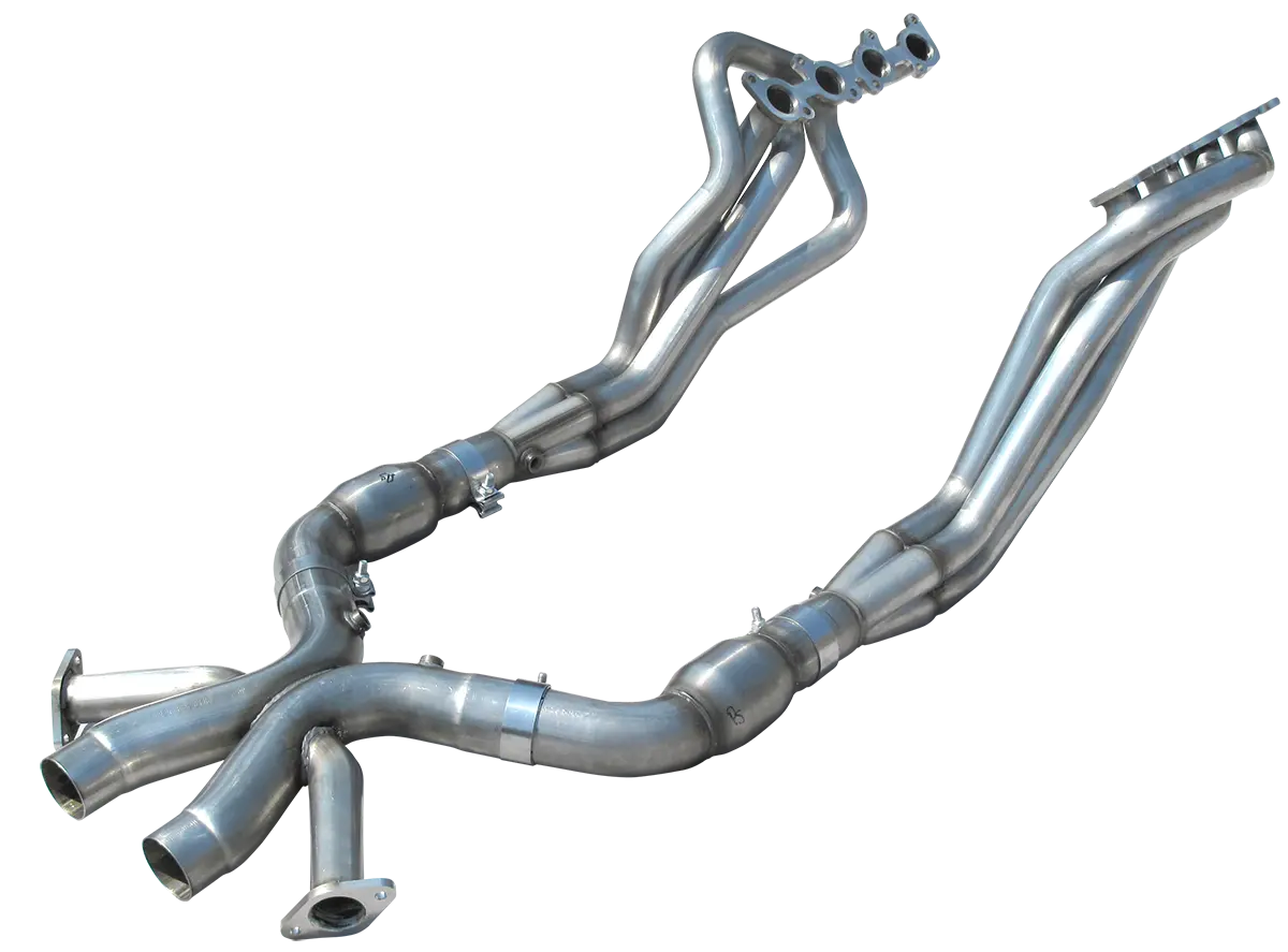 American Racing: 2012-2014 Mustang 5.0L Boss Long System: 1-3/4", 1-7/8", 2" Headers, 3" X-Pipe 1
