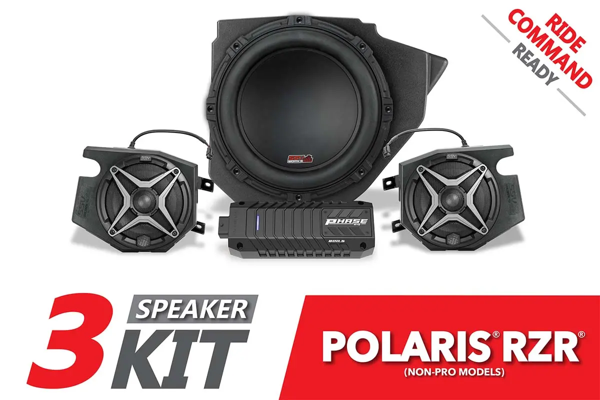 2014-2023 Polaris Rzr A-Spec Ssv 3-Speaker Plug-&-Play System For Ride Command 1