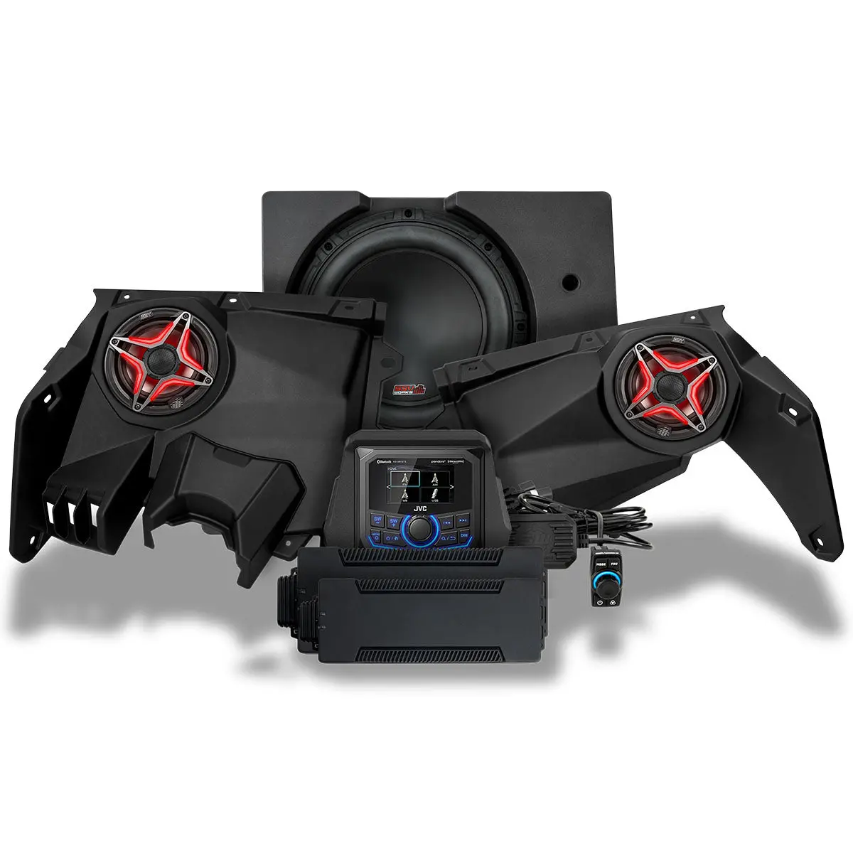 2017-2025 Can-Am® X3, Phase-3 V-Spec 3-Speaker 1650Watt System W/Jvc 1