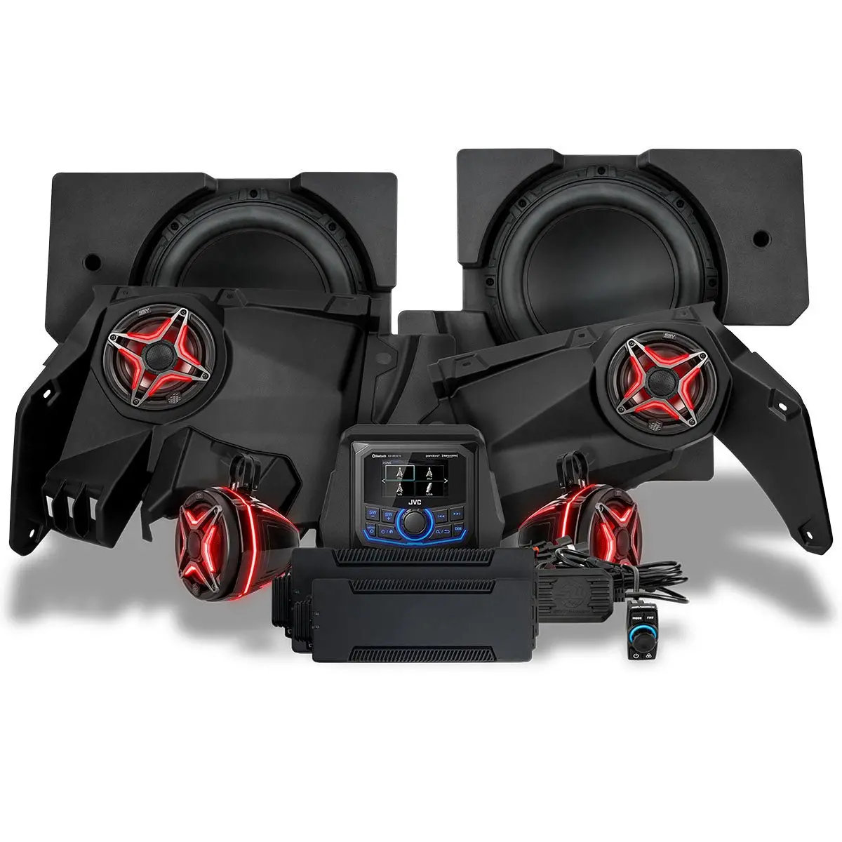 2017-2025 Can-Am® X3, Phase-5 V-Spec 6-Speaker 1650Watt System W/Jvc 1