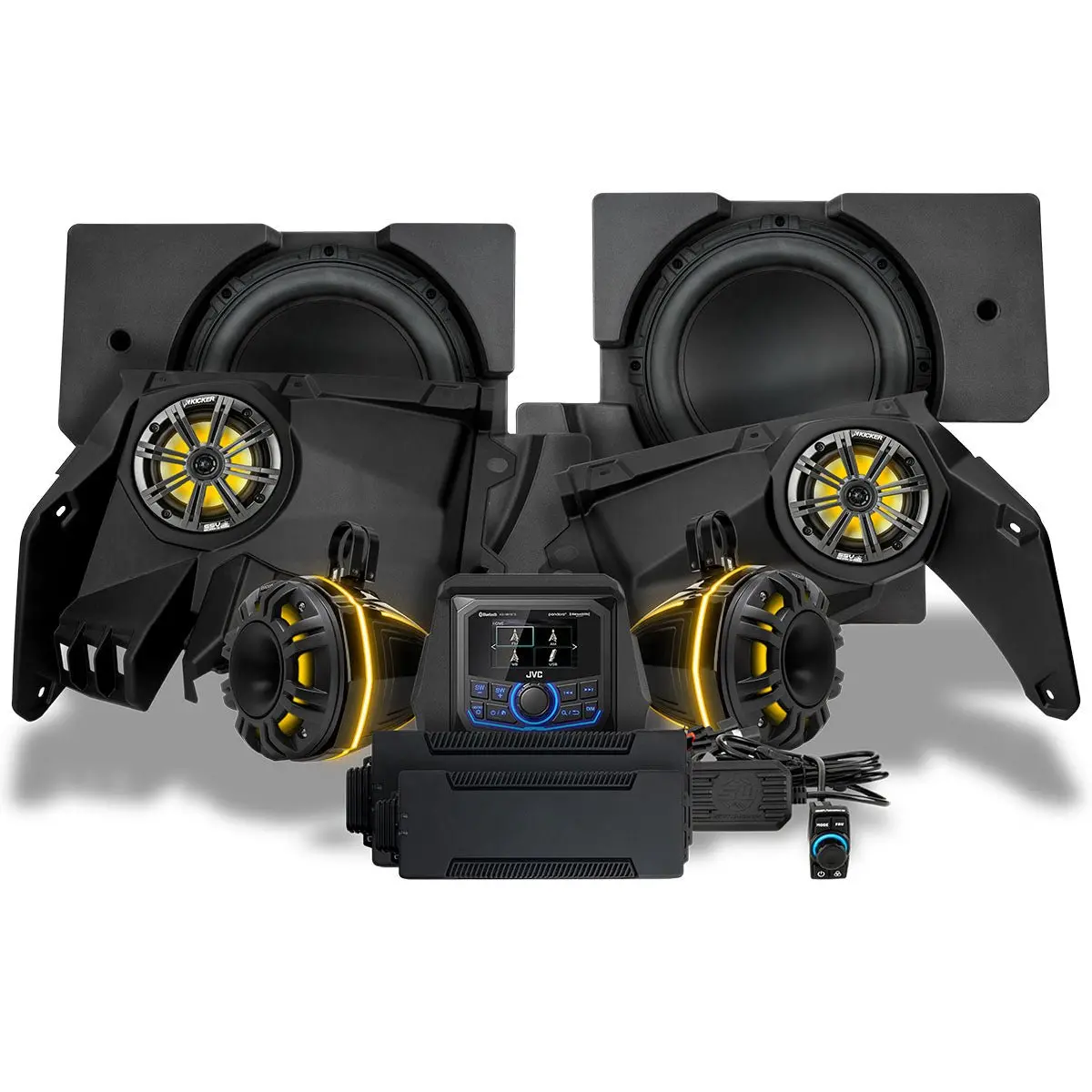 2017-2025 Can-Am® X3, Phase-6 K-Spec 6-Speaker 1650Watt System W/Jvc 1