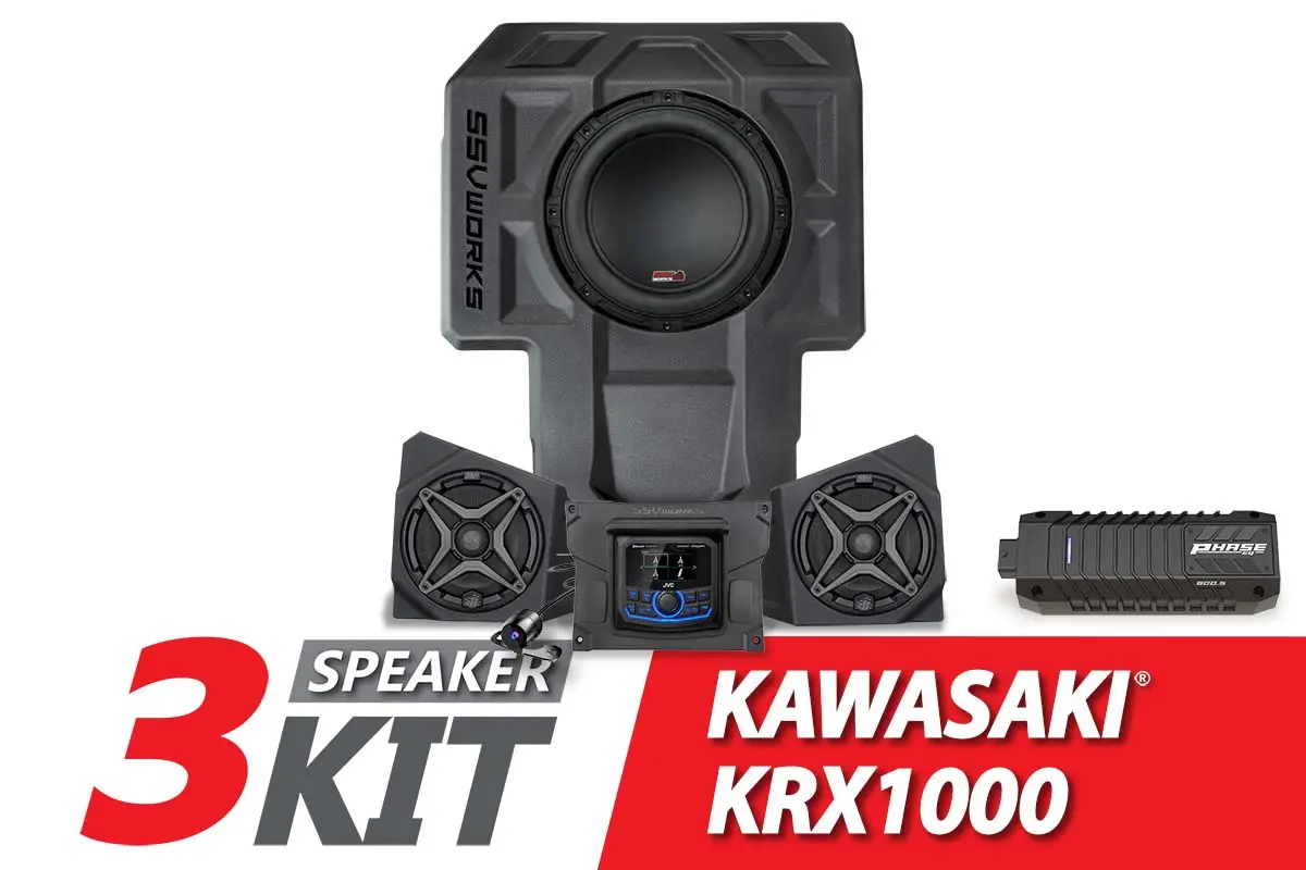 2020-2024 Kawasaki Krx1000 2-Seater A-Spec 3-Speaker Ssv Audio-Kit W/Jvc 1
