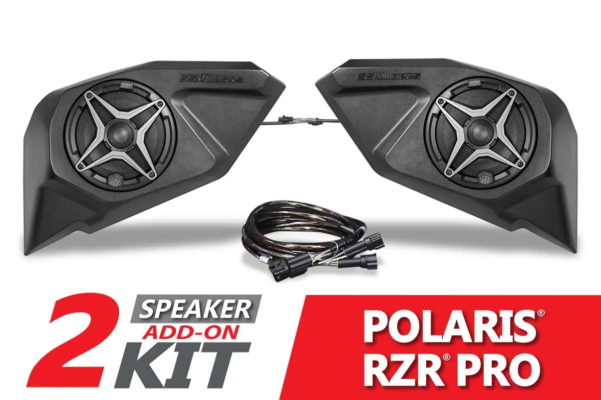 2020-2024 Polaris Rzr Pro Rear-Door 6.5In Add-On Speaker-Pods 1