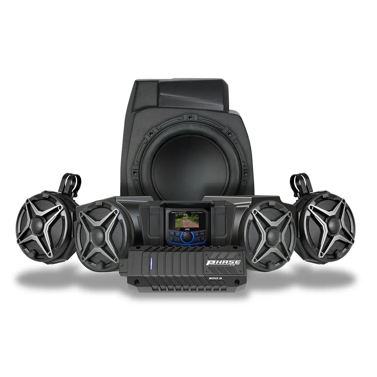 2020-2024 Polaris® Rzr Pro Series Phase-4 V-Spec 5-Speaker 800Watt System W/Jvc 1