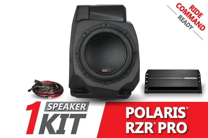 2020-2024 Polaris Rzr Pro Under-Dash 10In Subwoofer Enclosure For Ride Command 1