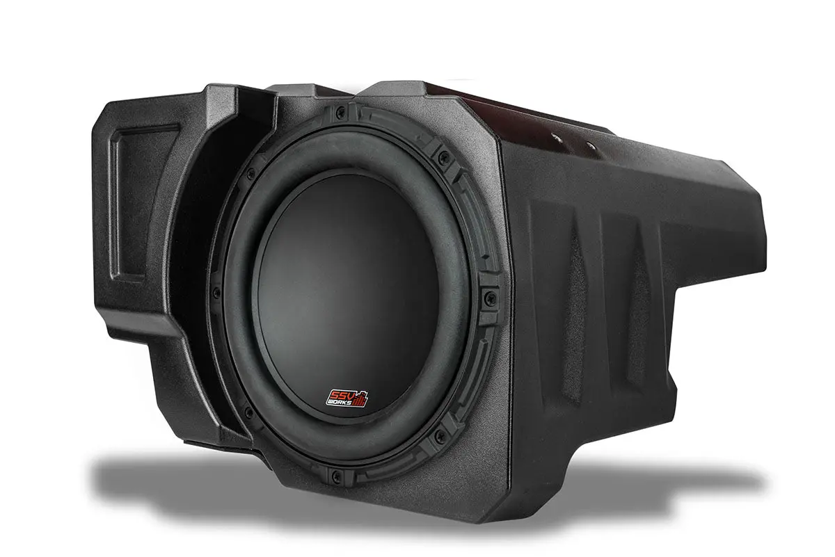 2020-2025 Polaris Rzr Pro R/Turbo R/Pro Xp 4 Rear-Seat 10In Subwoofer-Enclosure 2