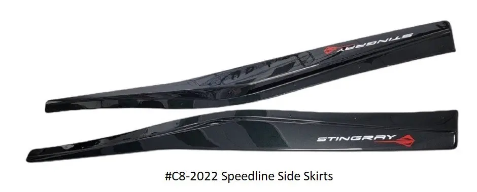 American Hydrocarbon -- Chevrolet Corvette C8 -- Speedline 1Vm Side Skirts W/ Stingray Logo 1
