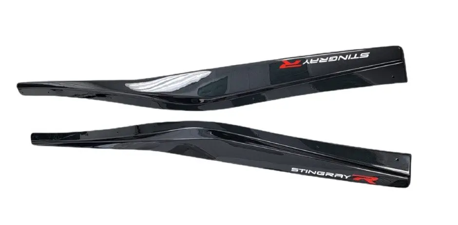 American Hydrocarbon -- Chevrolet Corvette C8 -- Speedline 1Vm Side Skirts W/ Stingray R Logo 1