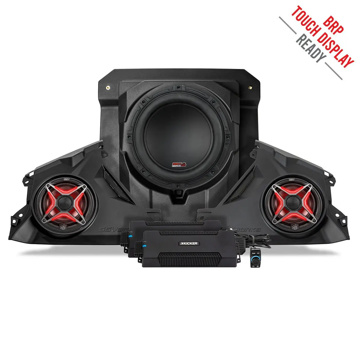 2024-2025 Can-Am® Maverick R, Phase-3 V-Spec 1650Watt 3-Speaker System 1