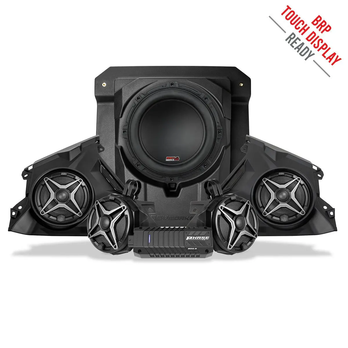 2024-2025 Can-Am® Maverick R, Phase-4 A-Spec 800Watt 5-Speaker System 1