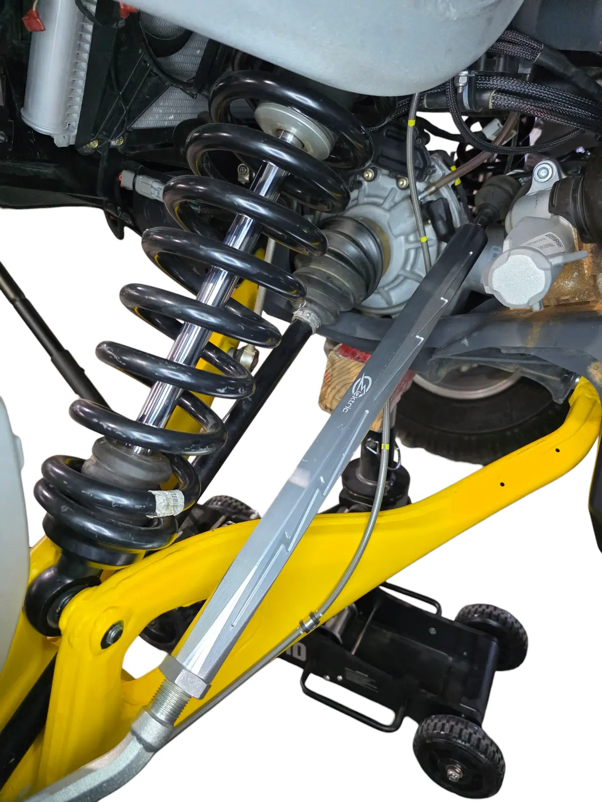 2024+ Can Am Maverick R Billet Tie Rods Anodized Clear 1