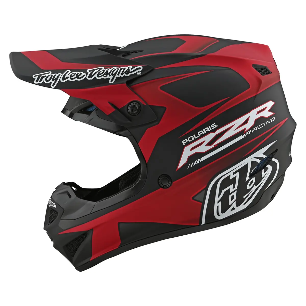 Troy Lee Designs Rzr Se4 Polyacrylite Helmet With Mips, Red 1