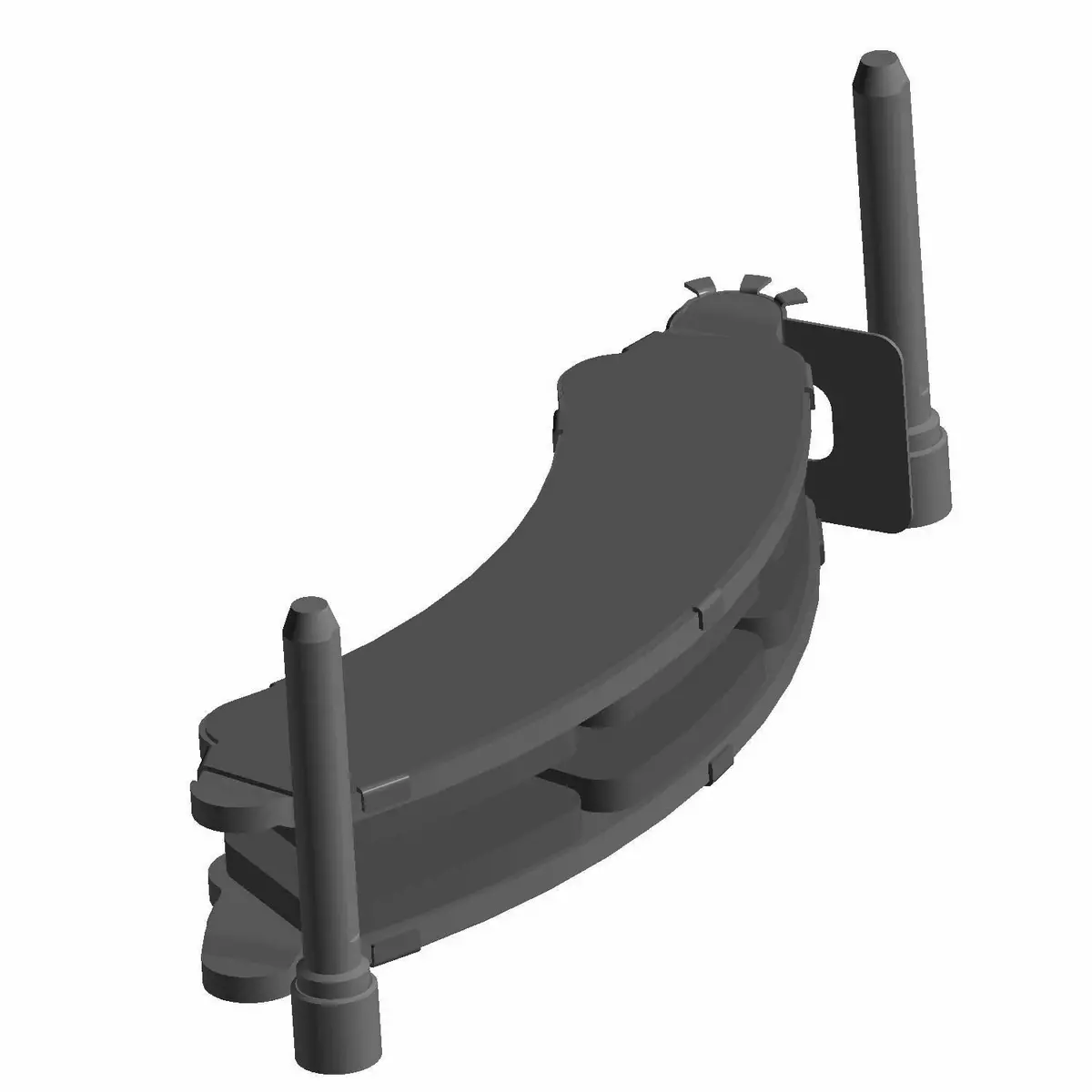 Brake Pads Kit, Part 2207667, Set Of Two Brake Pads 1