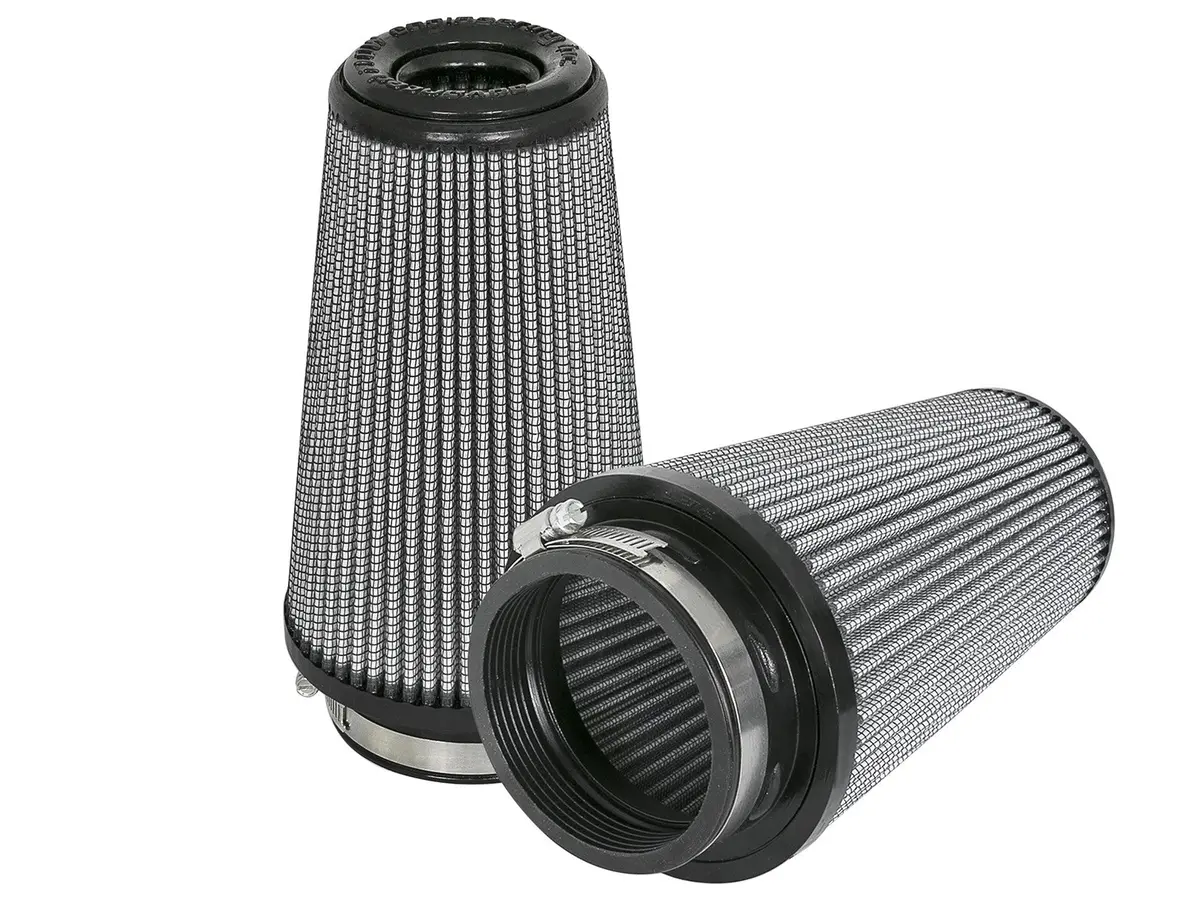 Afe: Magnum Flow Pro Dry S Air Filters (Pair) 3-1/2"F X 5"B X 3-1/2"T (Inv Dome) X 8"H In. (1 Pr) 1