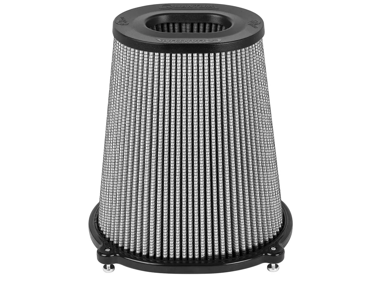 Afe: Quantum Intake Air Filter W/Pro Dry S Filter Media 	 (5.5" X 4.3")F X (8.5" X 7.3")B (Qtm) X (5.8" X 4.5")T X 9"H In. 1